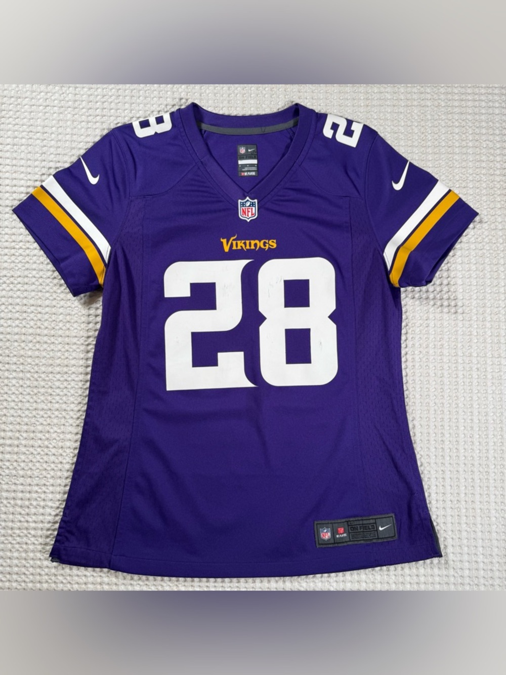 Nike Minnesota Vikings Peterson #28 Jersey Womens M Purple NFL